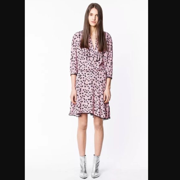 Zadig & Voltaire Dresses & Skirts - Zadig & Voltaire Raspail Print Dress Sz L NWT